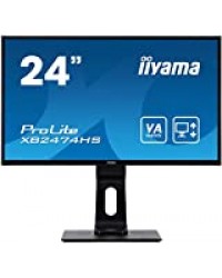 iiyama ProLite XB2474HSB2 Ecran LED AMVA Full HD VGA/DP/HDMI Pied réglable en hauteur Multimédia Noir