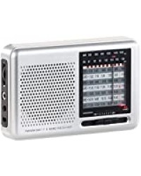 Mini récepteur radio mondial analogique 9 bandes (FM/MF/7x HF)