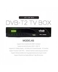 Vmade K6 Full HD 1080P FREEVIEW Set Top Box Récepteur TV numérique et enregistreur HD USB Tuner terrestre DVB-T2 Convertisseur de télévision analogique vers numérique avec entrée HDMI ou péritel