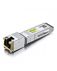 10Gb SFP+ RJ45 Module - 10GBase-T Copper Transceiver Compatible pour Cisco SFP-10G-T-S, Ubiquiti UF-RJ45-10G, Mikrotik S+RJ10, Netgear, TP-Link, D-Link