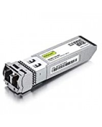 10Gb SFP+ SR Multimode Module - 10GBase-SR LC Transceiver Compatible pour Cisco SFP-10G-SR, Meraki MA-SFP-10GB-SR, Mikrotik S+85DLC03D, Ubiquiti, Netgear, Zyxel, Qnap, Synology, D-Link, Open Switch