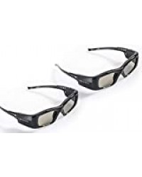 2x Hi-SHOCK® BT Pro “Black Diamond” | Lunettes 3D actives pour 3DTV's 4K / HDR / HD Sony®, Samsung®, Panasonic®, Sharp®, Toshiba®, LG® Plasma, Hisense® ( 2011-2018*) | compatible avec SSG-P51002 / TDG-BT500A / AN3DG35 / TY-ER3D4MU / FPT-AG02 / AG-S35...