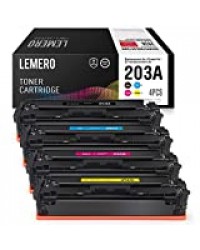 4 LEMERO Compatible Cartouches de Toner pour HP 203A 203X CF540A - CF543A CF540X pour HP Color Laserjet Pro M254dw M254nw M281FDN M281FDW M280NW M281CDW M281 M254 Imprimante