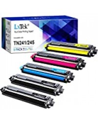 5 LxTek TN-241BK Cartouche de Toner Compatible pour Brother TN241 TN245 TN-241 TN-245 pour Brother MFC-9330CDW DCP-9020CDW MFC-9340CDW HL-3140CW HL-3150CDW HL-3170CDW MFC-9140CDN DCP-9015CDW