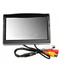 5"LCD Monitor - TOOGOO (R) Nouveau 5"800 * 480 TFT LCD HD Moniteur d'ecran pour voiture retroviseur arriere Camera de recul