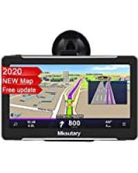 7" GPS Voiture Auto - Cartographie Europe 52 Pays Mise à Jour à Vie - 7 Pouces Ecran Tactile Haute Luminosité avec Support