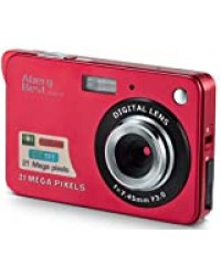 AbergBest Appareil Photo 21 Mega Pixels 2.7 LCD Rechargeable HD Digital Camera Caméra vidéo numérique pour Les étudiants, Les Enfants, Les Adultes (Rouge)