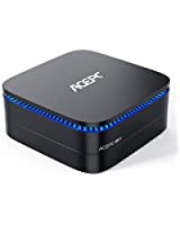 ACEPC AK1 Mini PC,8GB RAM+256GB ROM,Intel Celeron J3455,Windows 10 Pro 4K Mini Ordinateur Computer,Soutien 2.5” SATA SSD/HDD/4K/Dual WiFi 2.4G+5G/Bluetooth 4.2/USB 3.0