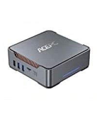 ACEPC Mini PC,Intel Celeron J4125,8GB RAM+128GB ROM,Windows 10 Pro(64-bit),Soutien 2.5'' SATA SSD/HDD,Dual WiFi 2.4/5G, Bluetooth 4.2,4K HD,2 HDMI+1 VGA +USB3.0 GK3V Mini Ordinateur