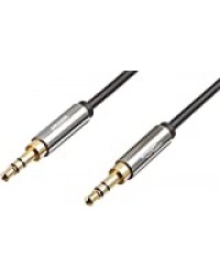 Amazon Basics Câble audio stéréo mâle vers mâle 3,5 mm - 2,4 m