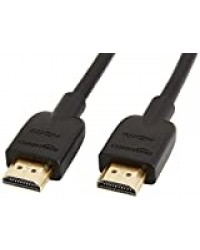 Amazon Basics Câble HDMI 2.0 haute vitesse Ultra HD, supportant les formats 3D et avec canal de retour audio, 1,8 m