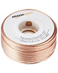 AmazonBasics Câble audio pour haut-parleur Calibre 16 Section 1,3 mm² Longueur 30,48 m