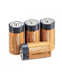 AmazonBasics Piles alcalines C 1,5 V pour le quotidien - Lot de 4 (le visuel peut différer)