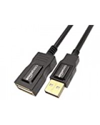 AmazonBasics Rallonge Câble USB 2.0 mâle A vers femelle A 1 m