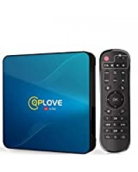 Android TV Box 10.0 【4G+64G】 QPLOVE Q8 TV Box Bluetooth 4.0 RK3318 Quad-Core 64bit Cortex-A53 USB 3.0 Box Android TV LAN100M Wi-FI 2.4G/5G Box TV 4K Smart TV Box