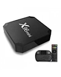 Android TV Box, x96 Mini Smart TV Box avec Mini Clavier Android 9.0 Neueste Amlogic s905 W Quad Core Prozeßor, 4 K Ultra HD H.265, 2 x USB-anschluss, HDMI, WiFi Media Player