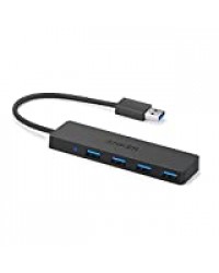 Anker Data Hub 4 Ports USB 3.0 Ultra Fin - Hub USB 3.0 pour transfert de données 5Gb/s