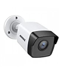 ANNKE Caméra IP PoE 5 MP Super HD pour la maison, caméra de surveillance extérieure et intérieure, compatible avec IP67, vision nocturne de 30,5 m, conforme à la norme Onvif, détection de mouvement