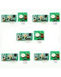ARCELI 5pcs 433Mhz RF Kit émetteur et récepteur Link Kit pour Arduino