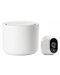 Arlo | Caméra de surveillance Wifi Sans fils, Pack de 1 HD Jour/Nuit, Etanche IP65, Intérieur/Extérieur, Fixation Aimantée - Stockage gratuit dans le Cloud (VMS3130)