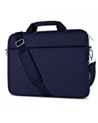 AtailorBird Sacoche Ordinateur 14 Pouces, Housse de Protection Ordinateur avec Bandoulière et Ceinture à Bagage, Pochette PC Portable Netbook Ultrabook Sacoche Laptop - Bleu Foncé