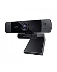 AUKEY Webcam 1080P Full HD avec Microphone Stéréo, Caméra Web pour Chat Vidéo et Enregistrement, Compatible avec Windows, Mac et Android