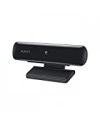 AUKEY Webcam FHD, Caméra de Diffusion en Direct 1080p, Webcam USB pour Ordinateur de Bureau ou Ordinateur Portable pour appels et Enregistrement vidéo sur Grand écran