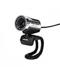 AUSDOM Webcam 1080P Pro Full HD avec Microphone, AW615 USB Caméra PC, Grand Angle pour Chat Vidéo/Enregistrement sur Youtube/Skype, Compatible avec Windows 7/8/10 / XP/Chrome/Mac OS