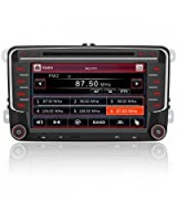 Autoradio pour VW Voiture stéréo 7 Pouces 2 Din HD Bluetooth Navigation GPS stéréo DVD CD Radio Carte SD USB Multimédia Player