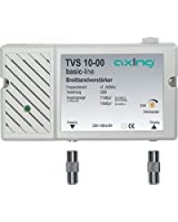 Axing TVS 10-00 wideband amplificateur pour petit réseaux terrestres (FM, TNT) et cable tv (DVB-C)