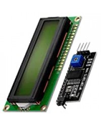 AZDelivery HD44780 1602 LCD Module afficheur vert 2 x 16 Caractères pour Arduino + I2C y compris un eBook