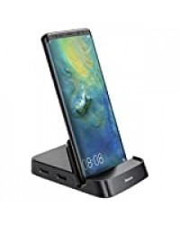 Baseus Station d'accueil pour téléphone USB C, HUB Type C pour Samsung Dex, Adaptateur Secteur USB-C Dex Dock vers HDMI Dock pour Samsung Galaxy S20/S10/Note 10, Huawei P40/P30 P20 Pro, Mate