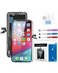 Beefix Ecran pour iPhone X Noir 5.8" Pouces - OLED Écran Tactile Digitizer Assembly avec Kit De Réparation Complet et Protecteur D'écran