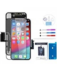 Beefix Ecran pour iPhone XR Noir 6.1" LCD Écran Tactile Digitizer Assembly avec Kit De Réparation Complet et Protecteur D'écran [Pas pour X/XS]