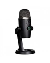 Blue Microphones USB à condensateur Yeti Nano Professional avec Motifs de Collecte Multiples et Surveillance sans Latence pour l'Enregistrement et la Lecture en Continu sur PC et Mac, Noire