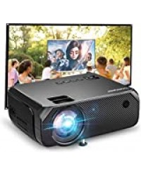 Bomaker Projecteur sans Fil WiFi, 6000 Résolution Native 1280 x 720P Projecteur de cinéma à la Maison Support Full HD 1080P Mini Portable Projecteur GC557 HDMI/USB/VGA/AV/Micro SD