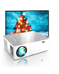 Bomaker Vidéoprojecteur, 7200 Projecteur LED Outdoor Movie, 5D ± 50 ° Correction Trapèze avec Zoom Video Projecteur Full HD 1080P Native, Rétroprojecteur 4K Soutie 300 " pour Switch,PS5,PPT