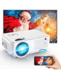 Bomaker Vidéoprojecteur WiFi Portable 7000 Native 720P HD Projecteur 1080P Soutien Retroprojecteur Home Cinéma 300'' Display avec Dual Fan Compatible avec Telephones/PC/TV Box/PS4/Chromecast -C9