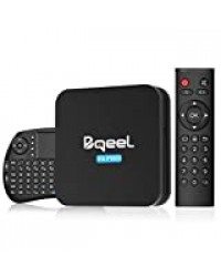 Bqeel Android 9.0 【4G+32G】 8K TV Box avec Mini Clavier Touchpad Amlogic S905X3 Box TV Y8 Pro, WiFi 2.4G/5G 100Mbps LAN Bluetooth 4.0 Box Android TV USB 3.0