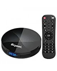 Bqeel Android 9.0 Android TV Box 【4GB+128GB】 Bluetooth 4.0 TV Box USB 3.0 U1 Max RK3328 Quad-Core 64bit Cortex-A53 Wi-FI 2.4G/5G LAN100M 4K Android Box Smart TV Box Boîtier TV