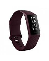 Bracelet d'Activité Fitbit Charge 4 pour La Santé et Le Sport avec Gps, Suivi de leNatation et Jusqu'à 7 Jours d'autonomie de Batterie, Bois de Rose