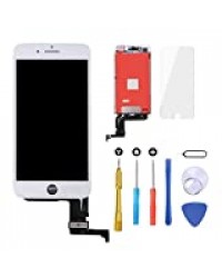 Brinonac Ecran Tactile LCD pour iPhone 7 Vitre De Remplacement LCD Ecran Assemblé avec Kit De Réparation (Blanc, 4.7 Pouces)