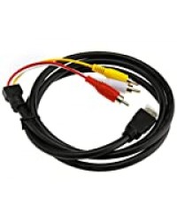 CABLE CONVERTISSEUR HDMI VERS 3 RCA AV mâle Vidéo/Audio composant Câble adaptateur pour HDTV 1080P