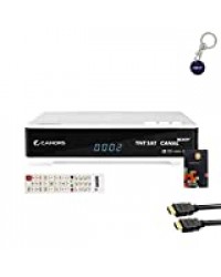 Cahors Mini Récepteur TV Satellite HD + Carte d'accès TNTSAT V6 + Câble HDMI