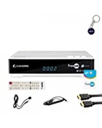 Cahors Récepteur TV Satellite HD + Carte FRANSAT + Câble HDMI + Câble 12V + Déport IR