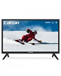 Caixun EC24Z2, 24 Pouces LED HD Téléviseur (Triple Tuner(DVB-T/ T2 / S / S2),HDMI, USB,VGA, Connexion Moniteur PC, Noir, [Classe énergétique A+]