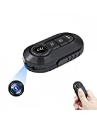 Caméra Cachée LXMIMI Caméra Espion Porte-clés de Voiture 1080P HD Mini Caméra Multifonctionnel DVR avec Longe/ Vision Nocturne IR/ Détection de Mouvement/ Mode Audio pour Intérieur et en Plein Air