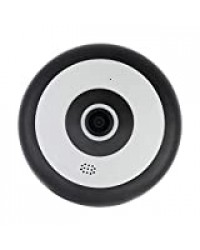 Caméra de sécurité, Objectif panoramique 360 °, caméra HD 2 mégapixels, caméra de Vision Nocturne Infrarouge, Compatible pour Iphone/Android/Windows Mobile/Symbian(Prise UK)