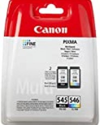 Canon PG-545/CL-546 Cartouche Multipack Noire + Couleur (Multipack plastique Sécurisé)