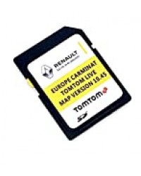 Carte SD pour GPS Renault Tom Tom Live Carminat 2020/2021 Navigation satellite Version 10.45. Compatible avec toute l'Europe. Numéro de pièce : 39921-54PA4.